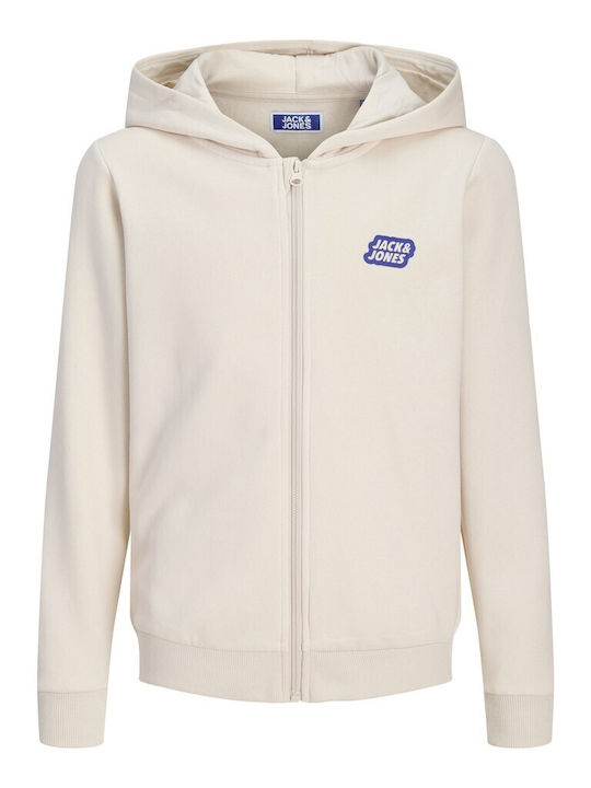 Jack & Jones Детска флийс жилетка екрю