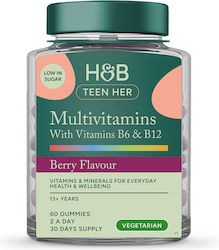 Holland & Barrett Teen Her Πολυβιταμίνη Berry 60 ζελεδάκια Holland & Barrett Teen Her Πολυβιταμίνη Berry 60 ζελεδάκια