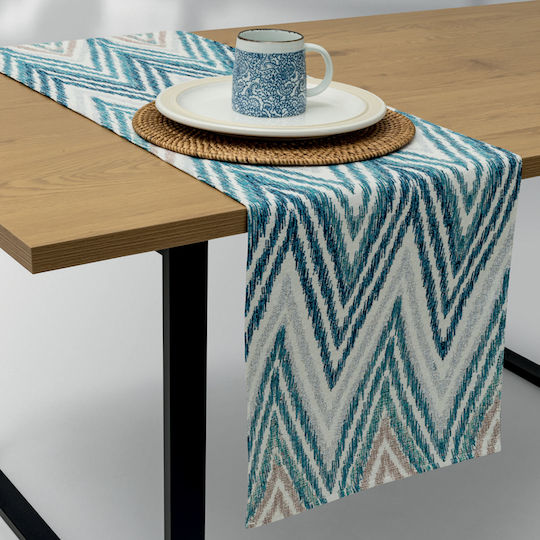 Lino Home Ράνερ Yeda Μπλε 40x160εκ. Lino Home Ράνερ Yeda Μπλε 40x160εκ.