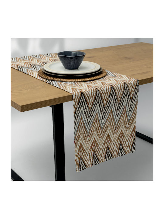 Lino Home Ράνερ Yeda Καφέ 40x160εκ.