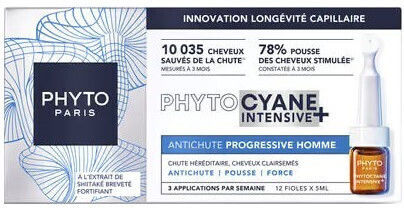 Phyto Phytocyane Ампули срещу Косопад на Коса за Мъже 12x5ml