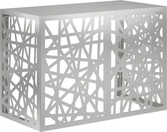 vidaXL Abdeckung der Außeneinheit Klimaanlage Silber 100 X 50 X 70 Cm