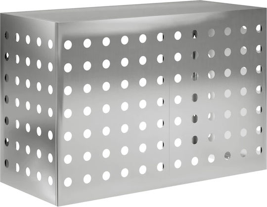 Vidaxl Abdeckung der Außeneinheit Klimaanlage Silber 90 X 40 X 60 cm