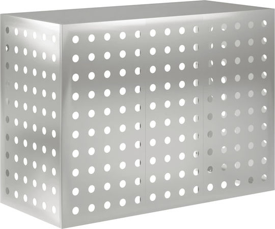 Vidaxl Abdeckung der Außeneinheit Klimaanlage Silber 110 X 50 X 80 Cm