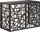 VidaXL Outdoor Unit Cover Black 100 x 50 x 70 cm Steel