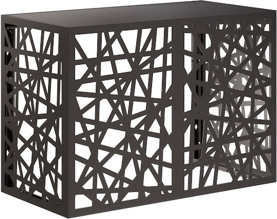 VidaXL Outdoor Unit Cover Black 100 x 50 x 70 cm Steel