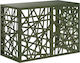 vidaXL Outdoor Unit Cover Olive 100 x 50 x 70 cm Steel