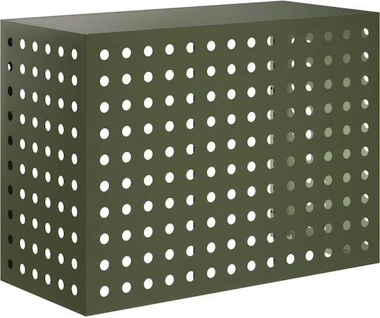 vidaXL Outdoor Unit Cover Olive 110 x 50 x 80 cm Steel