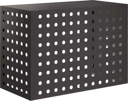 VidaXL Outdoor Unit Cover Black 100 x 50 x 70 cm Steel