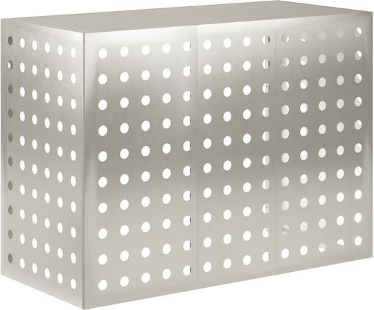 VidaXL Air Conditioner Cover Silver 110 x 50 x 80 Cm Stainless Steel