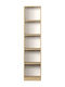 Bookcase Natural Oak Florida 43x26x182cm
