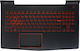 Laptop Keyboard Palmrest Lenovo Legion Y520-15IKBN 80WK 80WK00LQGE 80WK008QMZ 80WK00D3MZ 80WK012MGE 5CB0V07024 US Backlit Black Code 40476USPALMBL