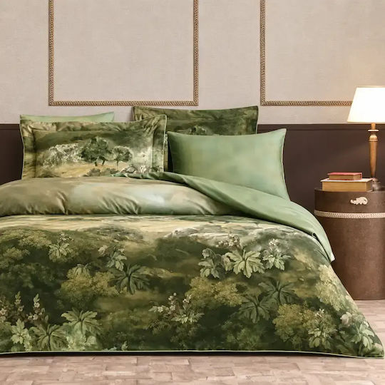 Valeron Double Set 200x220cm Green Duvet Covers