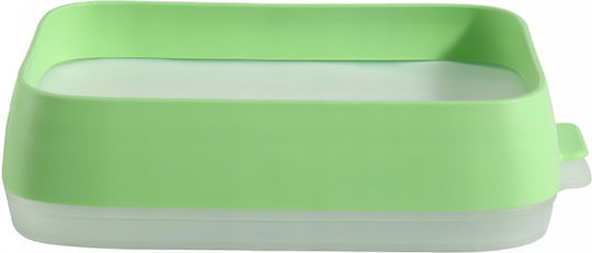 Cutie De Prânz Din Plastic Verde 22x14.7cm