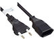 Good Connections Euro Netzkabel 2m Schwarz P0300-S020