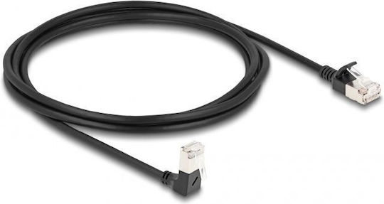 DeLock S/FTP Kat.6a (Gigabit) Netzwerkkabel Ethernet 2m Schwarzes