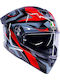 AGV K5 Munor Black/Red Motorcycle Helmet Full Face ECE 22.06 1500gr with Pinlock and Sun Visor