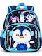 School Backpack For Elementary With Water Bottle Holder Blue