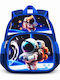 School Backpack For Elementary With Water Bottle Holder Blue