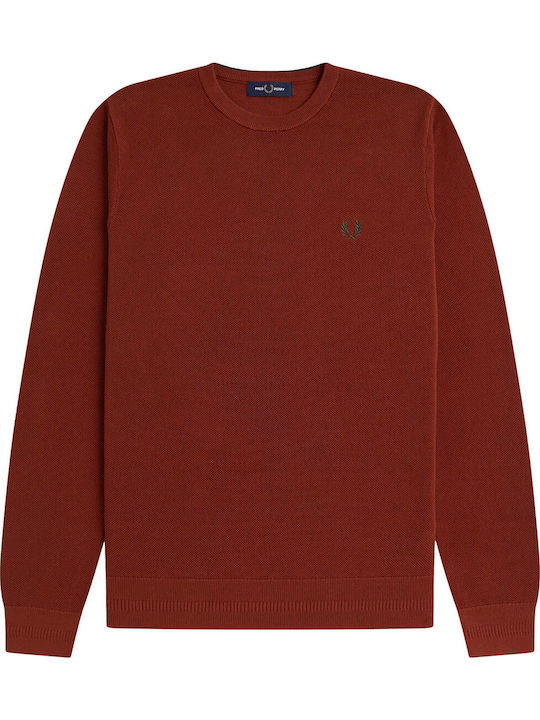 Fred Perry Fred Perry Herrenblusen Braune Pullo...