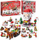 Bauklötze Adventskalender Weihnachtsmann - Schlitten