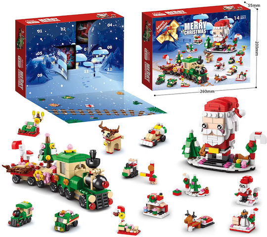 Bauklötze Adventskalender Weihnachtsmann - Zug