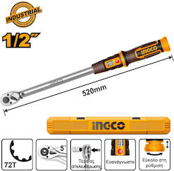 Ingco Δυναμόκλειδο Καρέ 1/2" Ροπής 40-220 Nm HPTW1220N8 Ingco Δυναμόκλειδο Καρέ 1/2" Ροπής 40-220 Nm HPTW1220N8