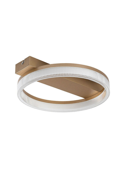 Rabalux Smart Deckenleuchte montieren 37cm Gold mit Integrierte LED und Fernbedienung