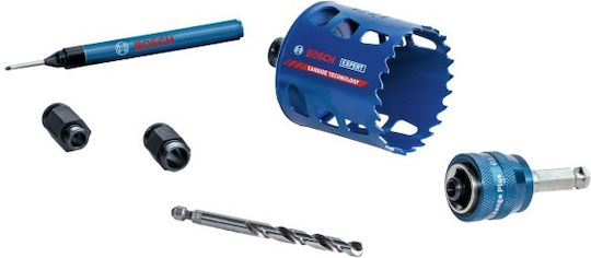 Bosch Kernbohrer Karbid Trockenschnitt mit Durchmesser 68mm für Holz Metall Rasen und Kunststoff