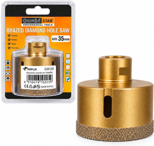 Uruisi Star Diamantkronen-Gewindeschneiden Trockenschnitt mit Durchmesser 35mm für Rasen