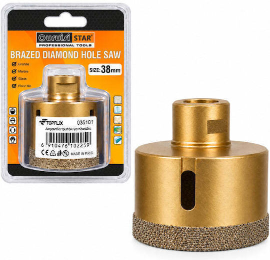 Uruisi Star Diamantkronen-Gewindeschneiden Trockenschnitt mit Durchmesser 38mm für Fliesen