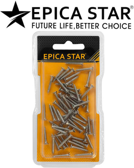 Epica Star Selbstschneidende Schraube mit Durchmesser M4 und Länge 30mm 12 Stück