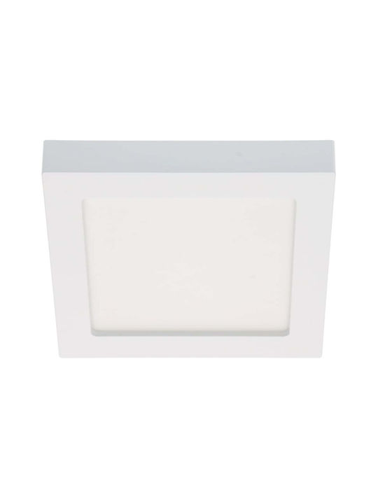 123led Spot Pătrat De Tavan Cu LED Încorporat Și Lumină Alb Rece Alb 22.7x22.7cm