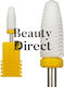 Ceramic Nail Drill Bit with Flame Shape Bit