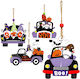 Στολίδι Ξύλινο Halloween 11x7cm Carnavalista 232836 Package 12 Pieces P4a