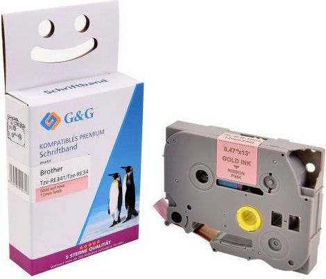 G&G G&G TZe/TZ Etikettendrucker-Bänder Kompatibel mit Brother
