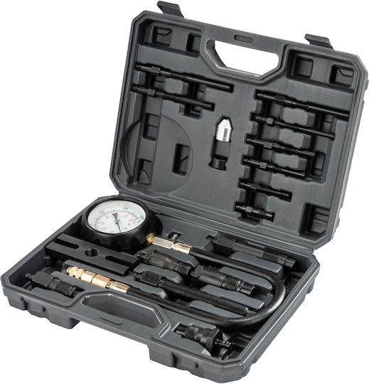 Diesel Compression Pressure Gauge 16pcs Set Pm-mcsd-16t