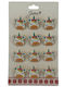 Set 12 Pinuri Mărțișor Copii Jolie Unicorn Model Ochi Închiși Multicolor