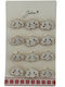 Set 12 Pinuri Mărțișor Copii Jolie Nor Design Alb
