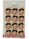 Set 12 Pinuri Mărțișor Copii Jolie Fată Design Coroană Mesaj „love From Romania” Multicolore
