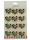 Set 12 Pinuri Martisor De Primăvară Model Inimă Jolie Decorate Cu Trifoi Buburuză Verde