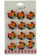 Set 12 Pinuri Mărțișor Copii Jolie Floare Zâmbitoare Design Multicolor