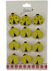 Set 12 Pinuri Mărțișor Copii Jolie Design Buburuză Aurie
