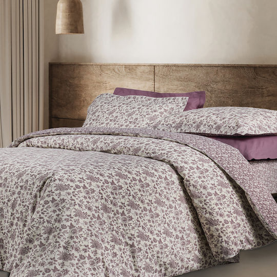 Das Home Set Bettbezug 5454 160x240cm Einzeln mit Kissenbezug Nude