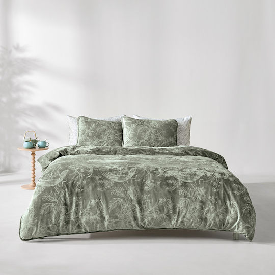 Kentia Vanessa Σετ Παπλωματοθήκη 220x240cm Υπέρδιπλη με 2 Μαξιλαροθήκες Vanessa