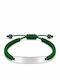 Personalized Message Bracelet Green