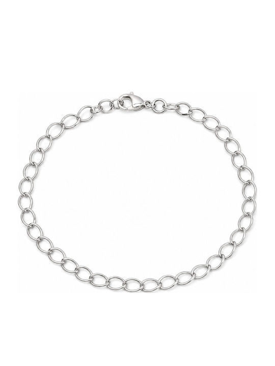 925 Silver Bracelet Jolie Silver Large Oval Chain Design 2 G Silver 925 Silver Bracelet Jolie Silver Large Oval Chain Design 2 G Silver