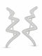 Jolie Silver Earrings with Stones