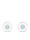 Jolie Silver Turquoise Stud Earrings