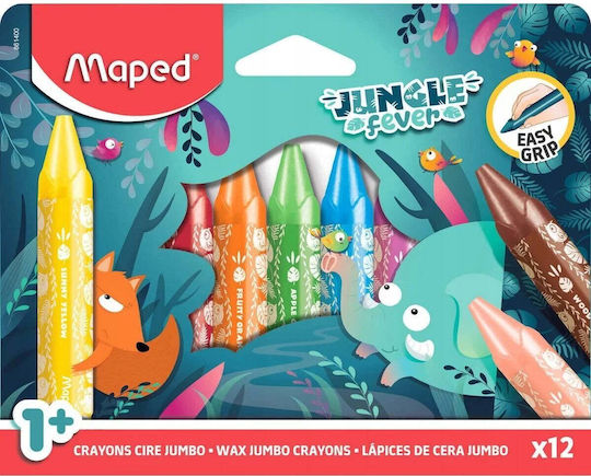 Maped Σετ Κηρομπογιές με 12 Χρώματα